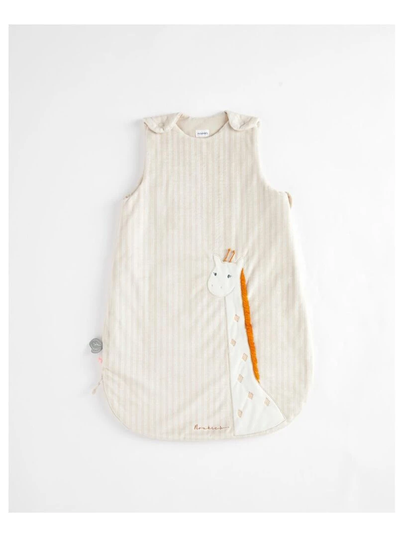 Gigoteuse 70 cm Tiga en Veloudoux Beige