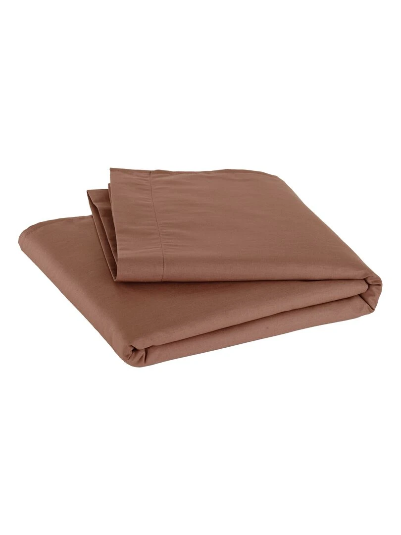 Drap plat pour lit bébé 100% coton Bio 'P'tit Basile' Mauve