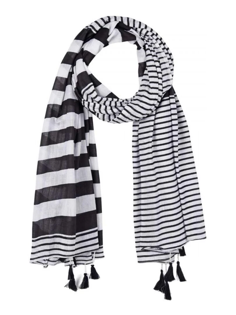 Foulard marinière Noir