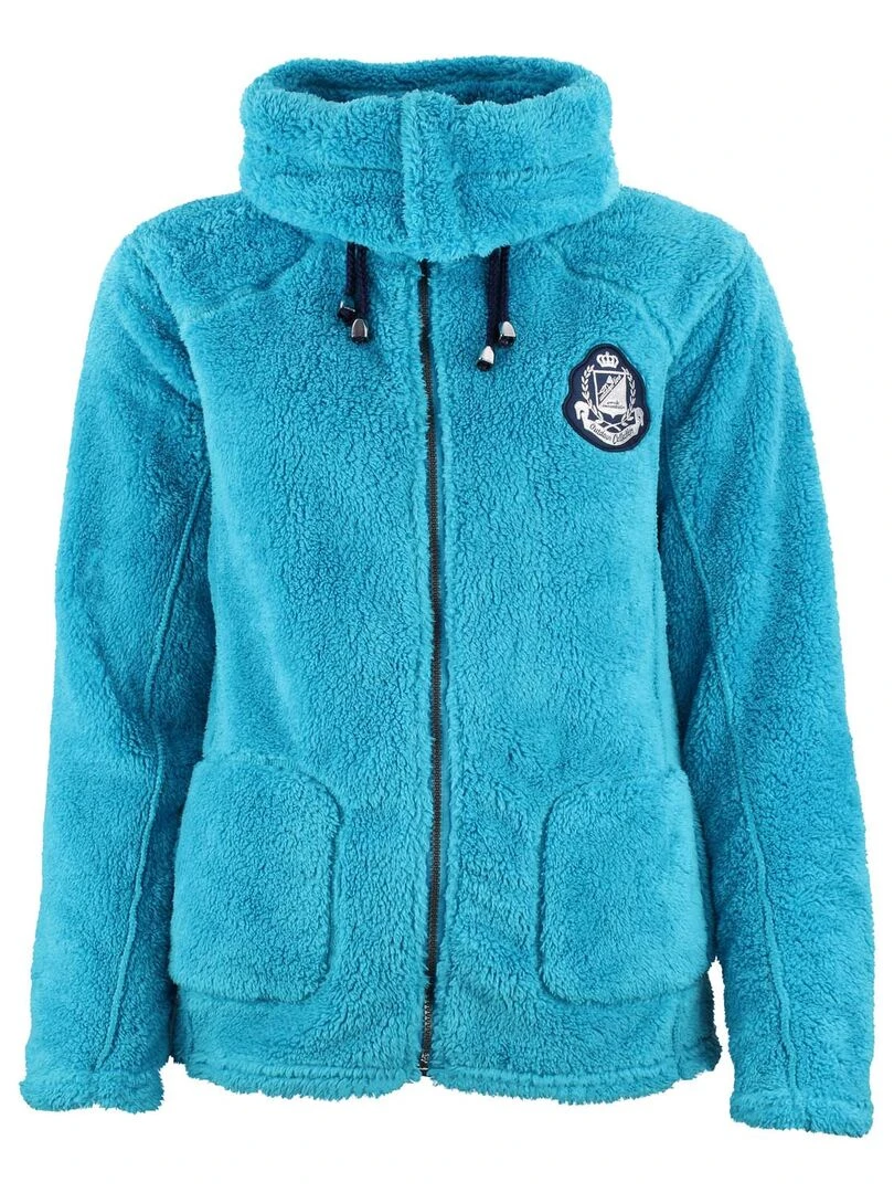 Blouson polaire femme ASANA Bleu turquoise