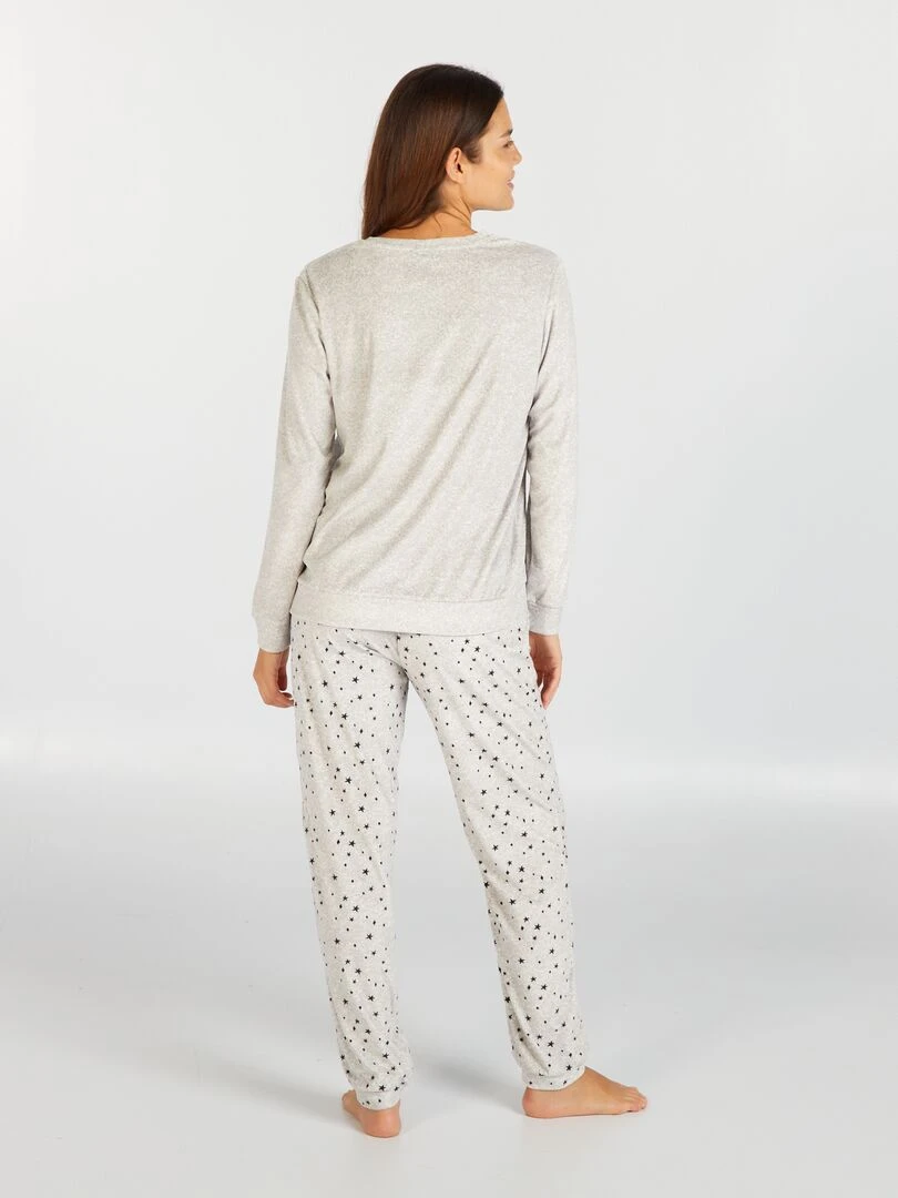 Pyjama polaire 'Disney'   2 pièces   Gris
