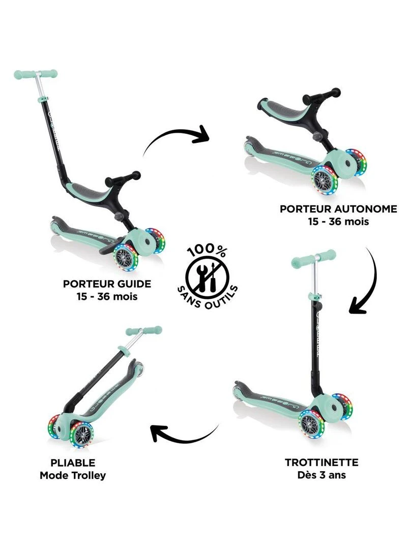 Trottinette Go Up Foldable Plus Light menthe   Vert