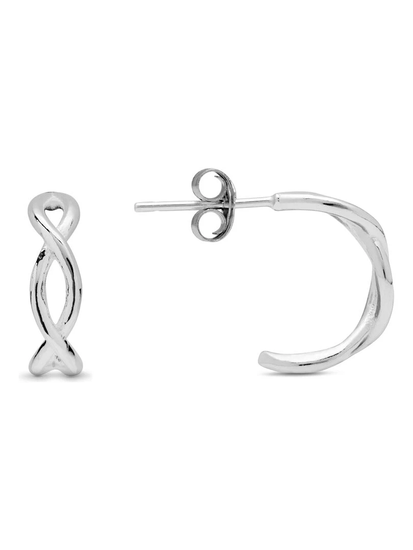 Boucles d'oreilles dulle en argent 925 rhodié Argent