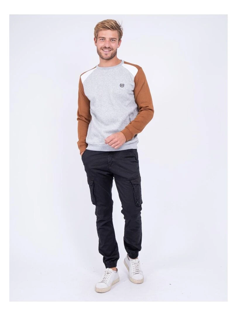 Sweat col rond WORMUNT   Marron