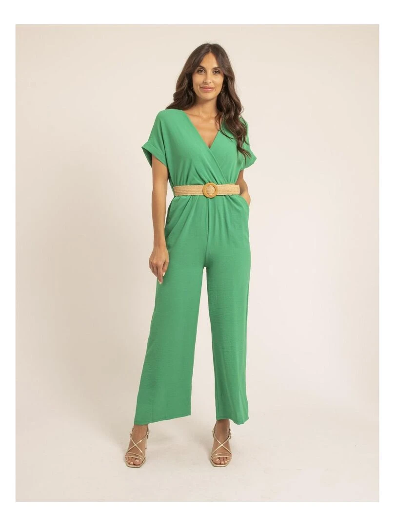 Combi pantalon et ceinture EDERNIE Vert