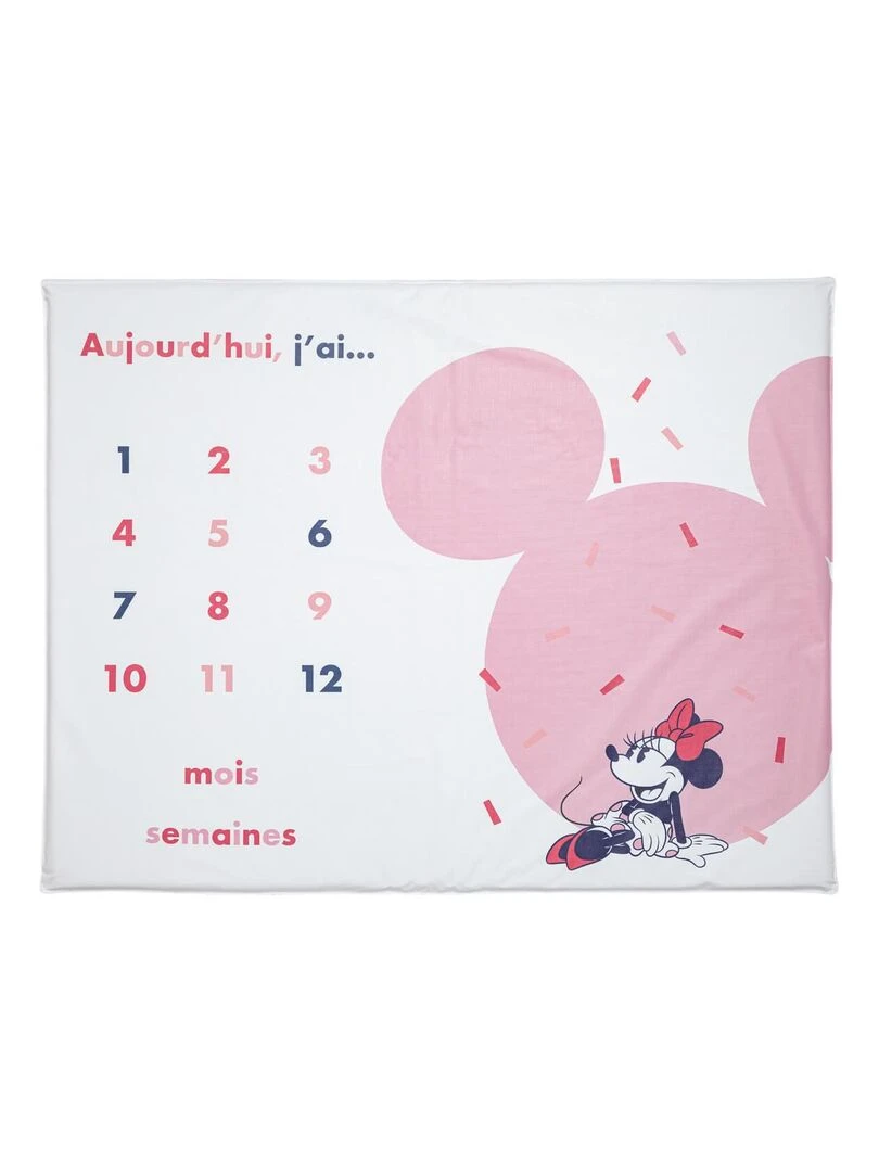 Tapis de jeu avec étapes bébé Minnie Confettis Blanc Rose
