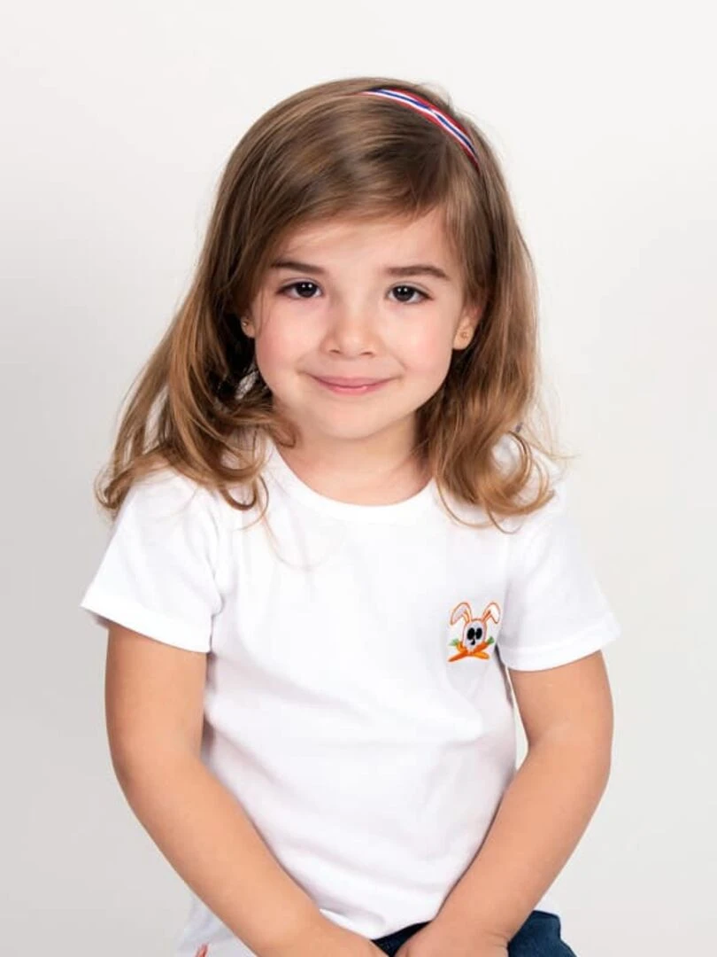 Tshirt en Coton Bio Hotot Blanc 3 ans   Blanc