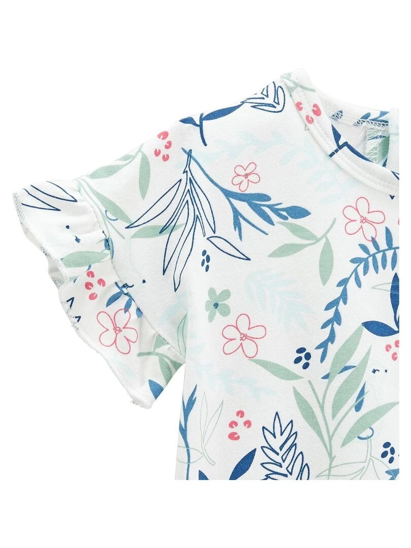 T shirt bébé Dahlia   Ecru