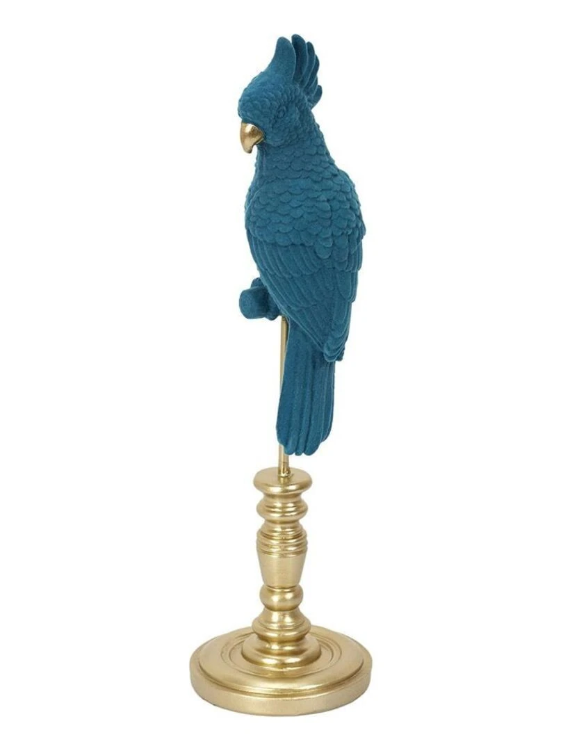 Perroquet décoratif bleu H37 Bleu