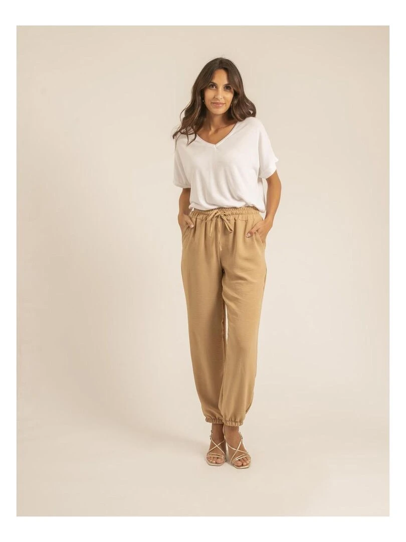 Pantalon EDANIA   Beige