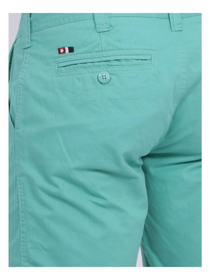 Bermuda chino BAGOO   Vert d'eau