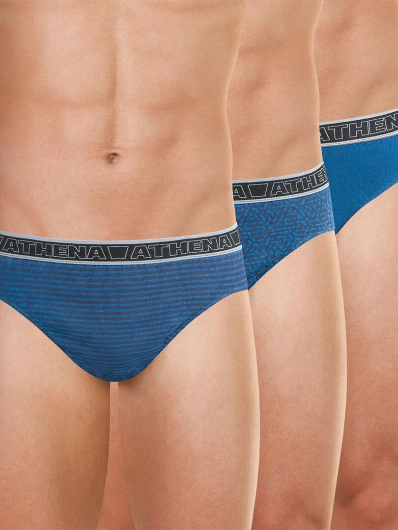 Lot de 3 slips homme Tonic Bleu