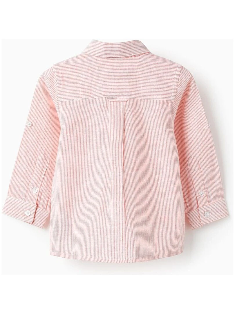 Chemise à Rayures pour Bébé Garçon manches longues CÉRÉMONIE Rouge