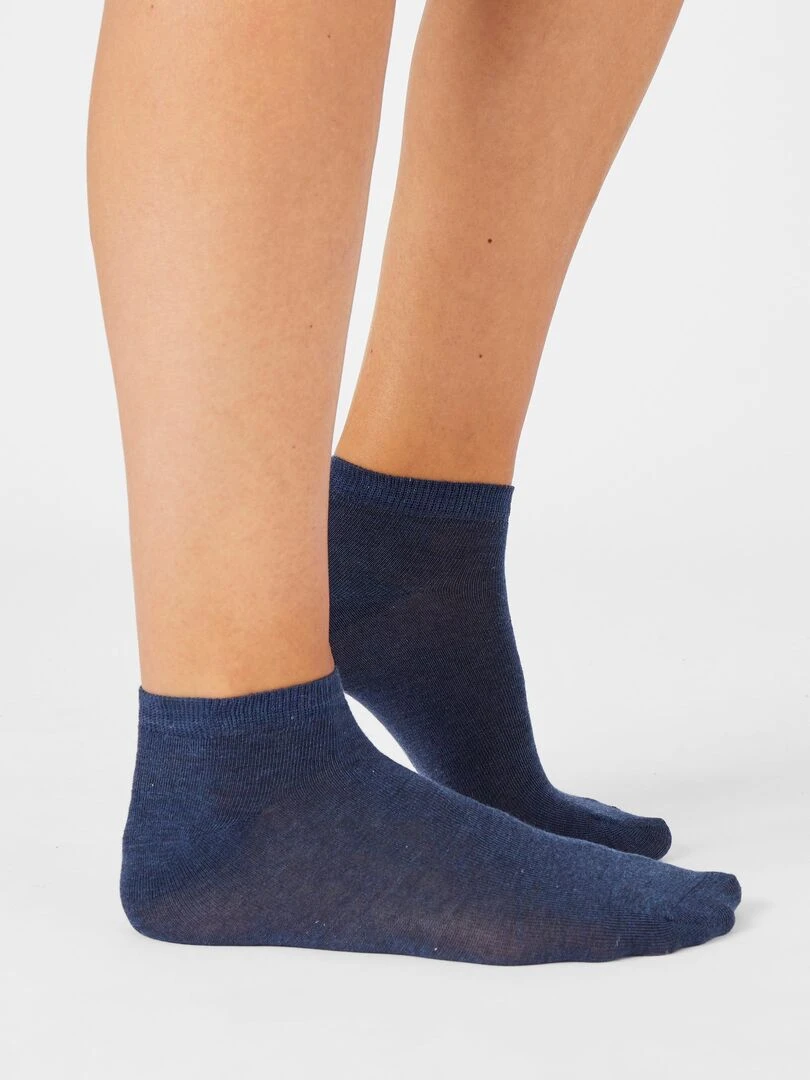 Lot de 2 paires de socquettes Climatyl Damart Bleu gris