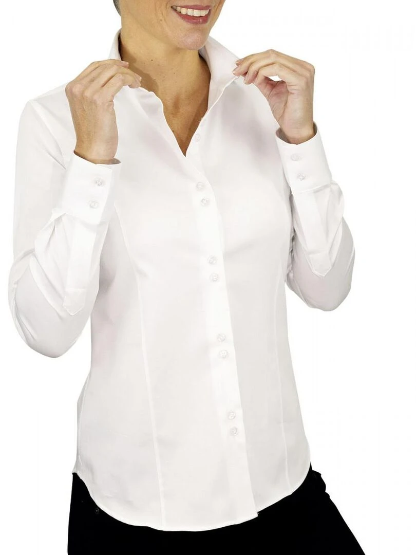 Chemise femme unie CARMEN Blanc