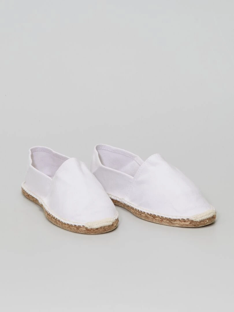 Espadrilles en toile blanc