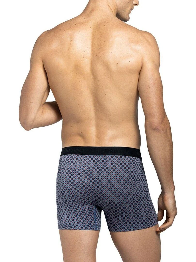 Boxer Dauville homme à motifs   Bleu