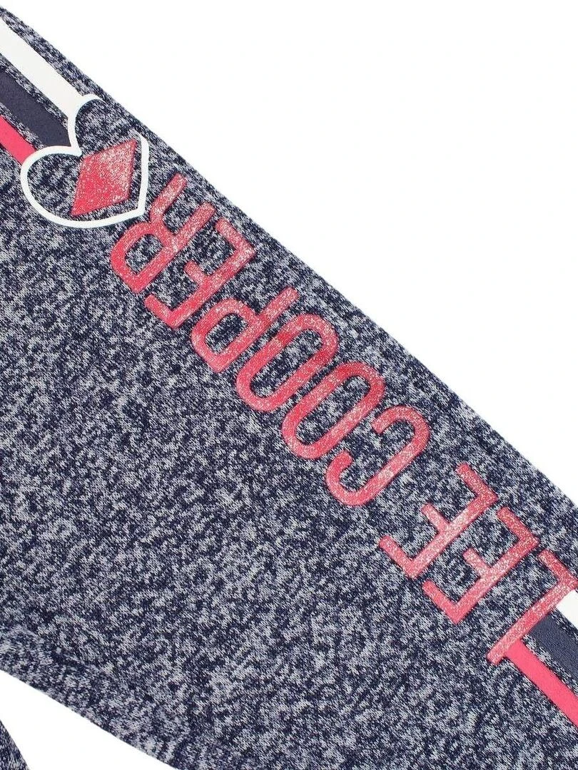 Lee Cooper   Pantalon fille imprimé logo   Bleu