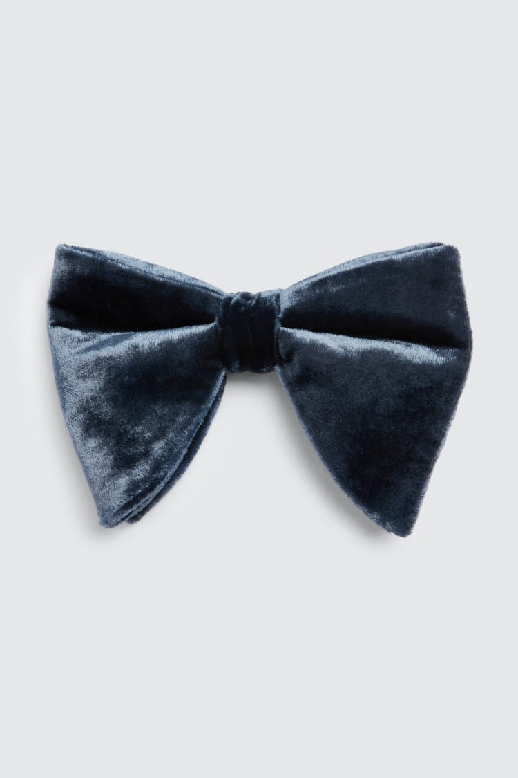Ink Floppy Velvet Bow Tie Buy Online at Moss