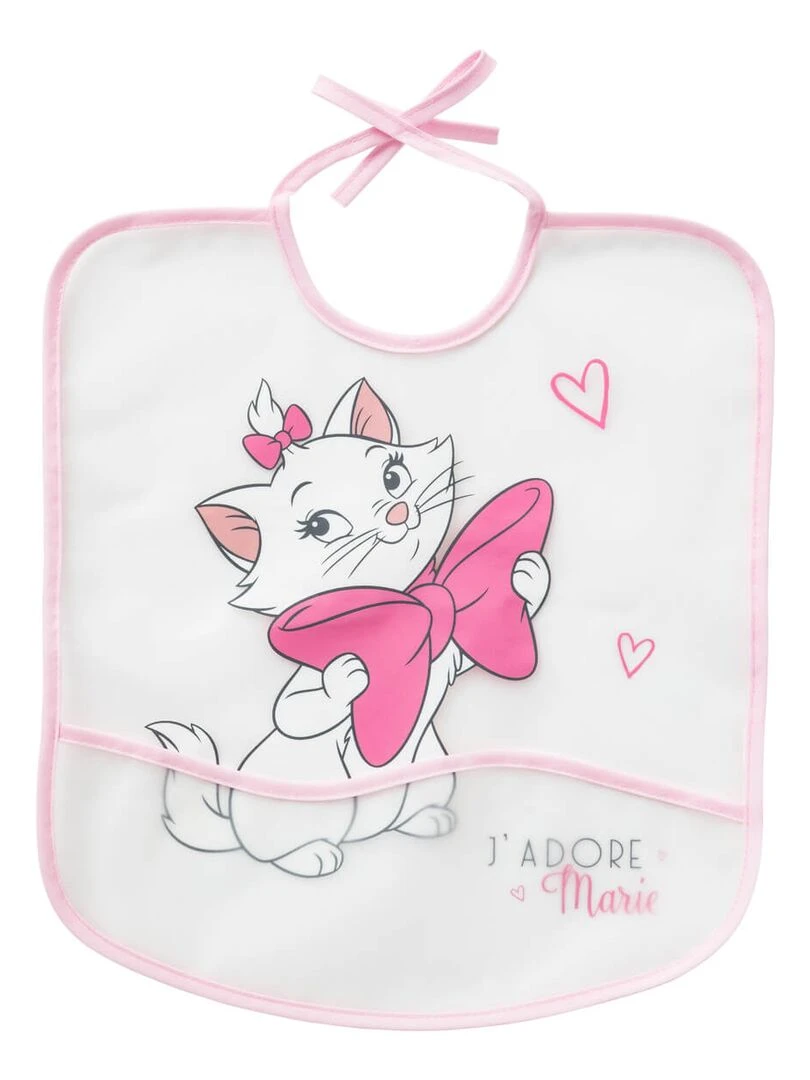 Bavoir imperméable Marie 6 mois Rose