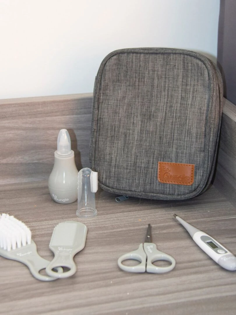Trousse de soin classique (8 pièces) Gris