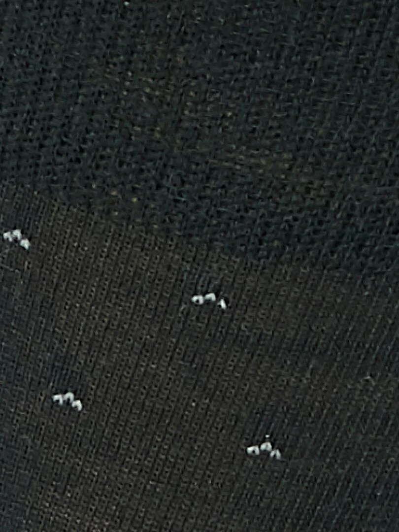 Lot de 2 paires de chaussettes fantaisie laine Mérinos   Damart   Gris Noir