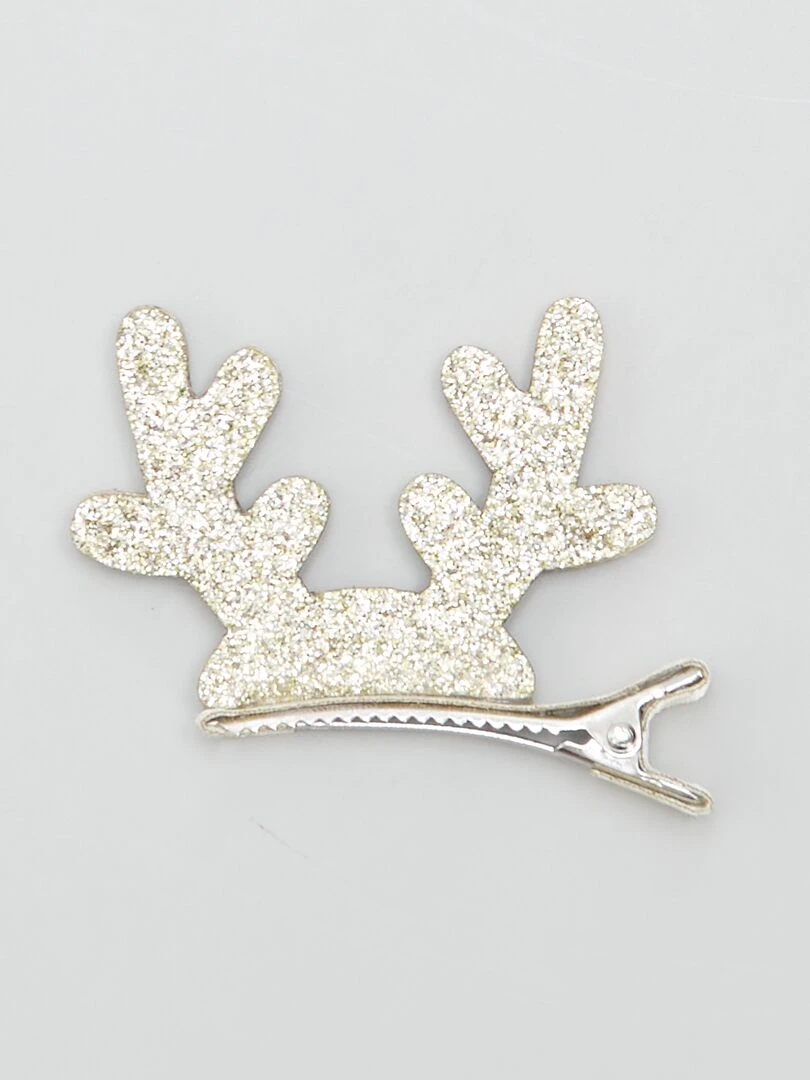 2 barrettes à cheveux 'cerfs'   Doré