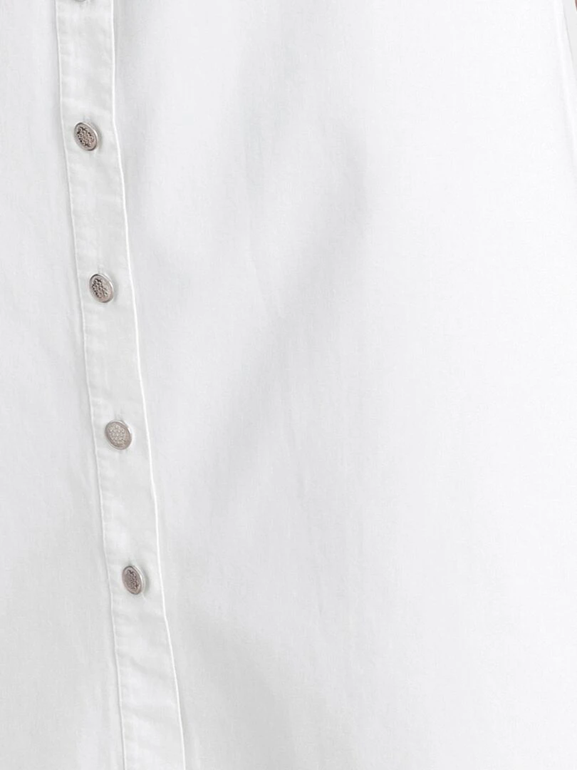 Jupe pur coton   Damart   Blanc