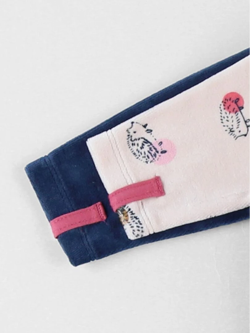 Set de 2 pyjamas 1 pièce  clair/bleu   Noukie's   Rose