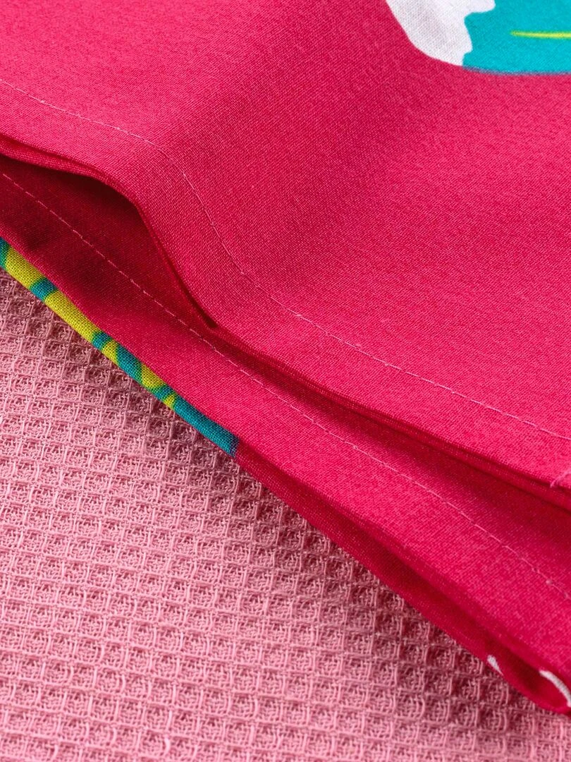 2 Serviettes torchons Mini fee Rose