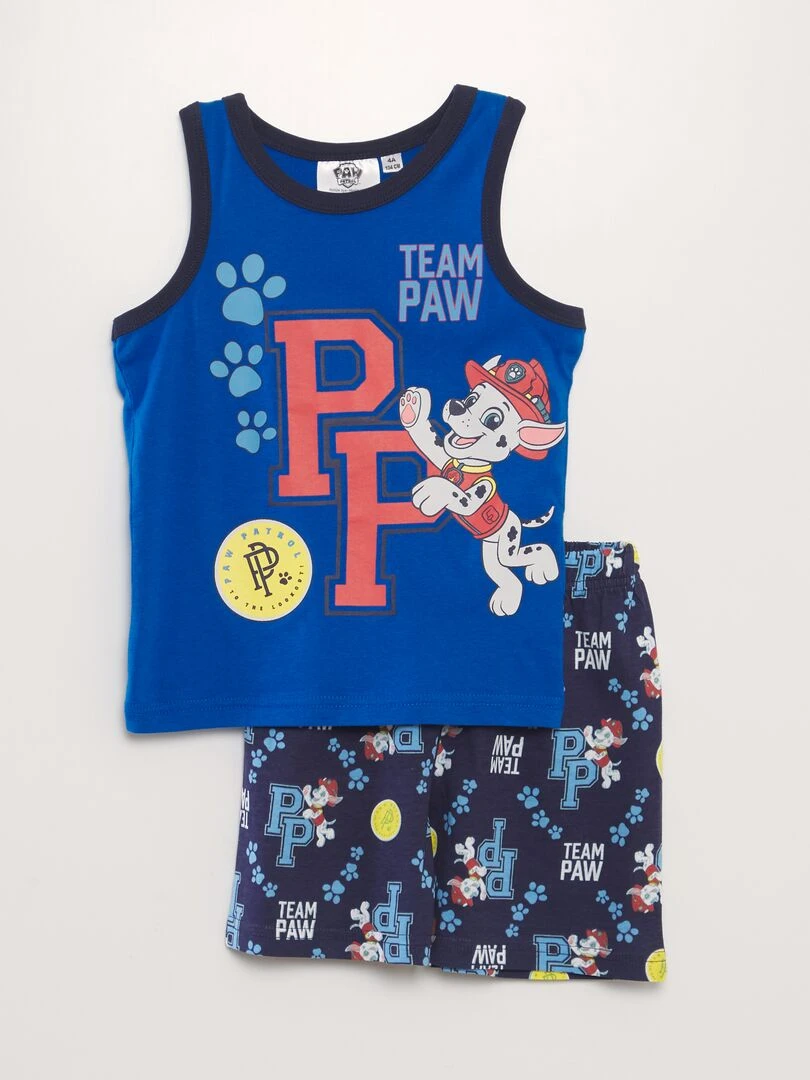 Pyjama short 'Pat' Patrouille' Bleu