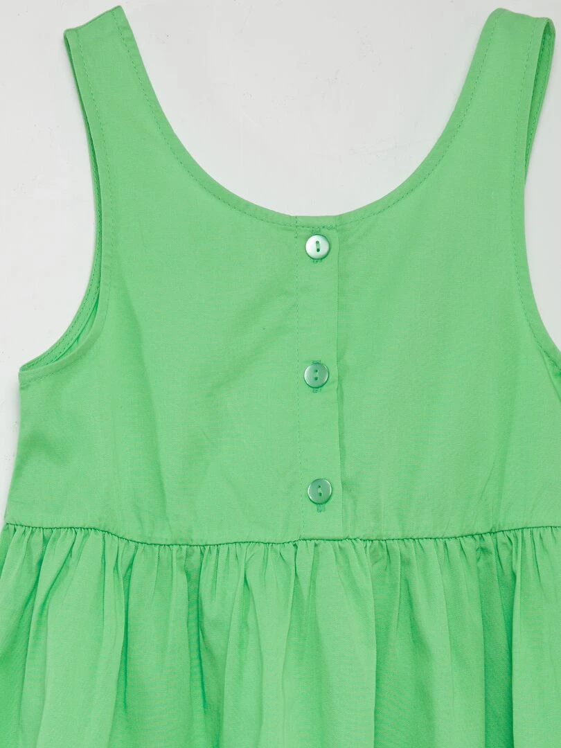 Robe sans manches à ouverture au dos   Vert