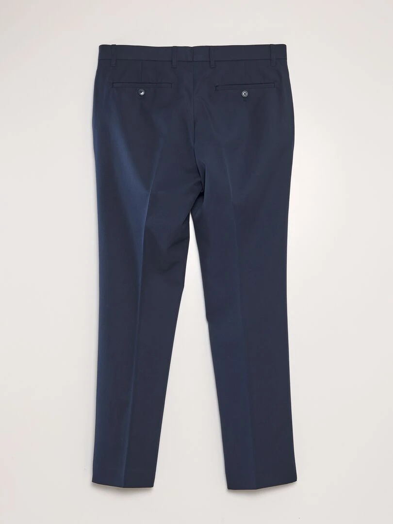 Pantalon de costume slim bleu marine