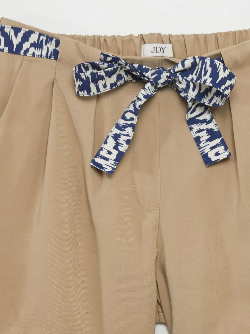 Short en twill avec ceinture imprimée 'JDY' Beige