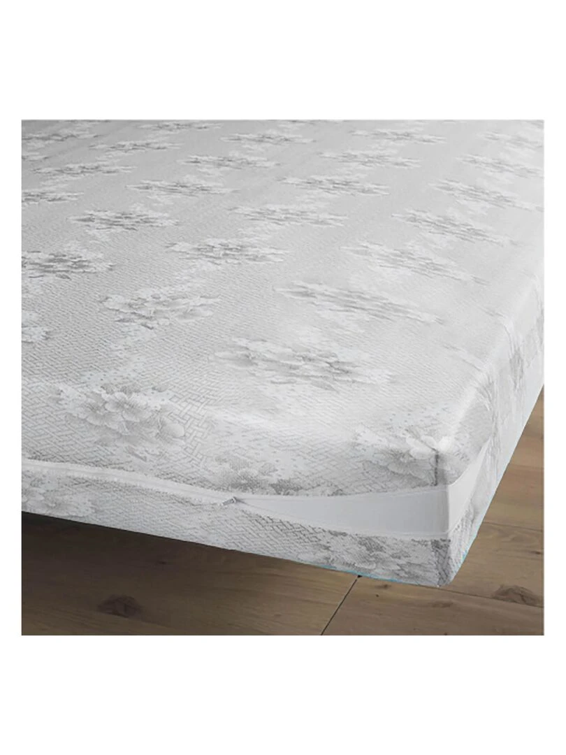 Renove matelas extensible 160 x 200 cm Renae Blanc Gris