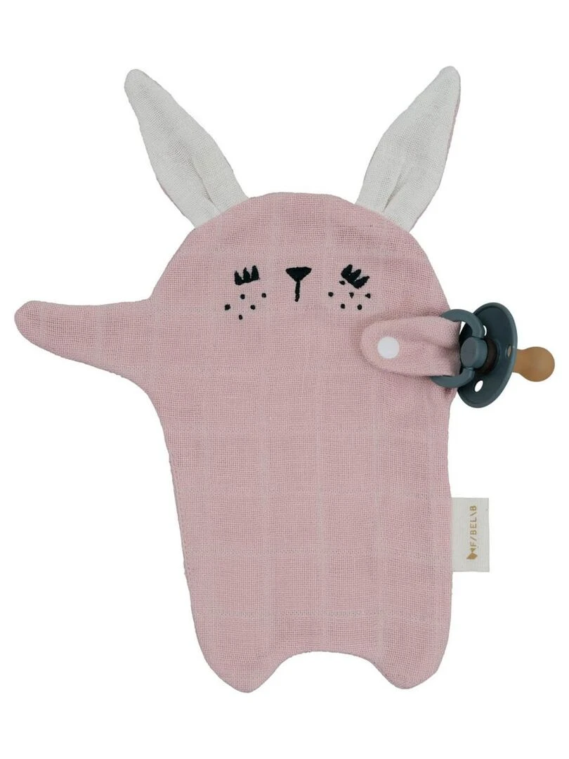 Pacifier Cuddle Bunny Mauve Rose