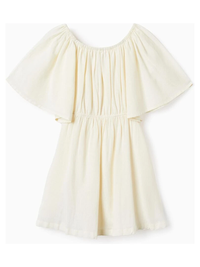 Robe avec Effet Épaules Découvertes pour Fille manches courtes MATISSE Blanc