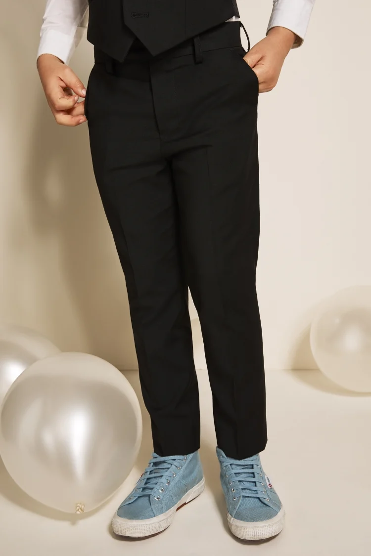 Boys Black Stretch Trousers Buy Online at Moss