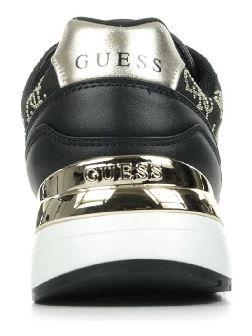 Baskets Guess Moxea 10   Noir Doré Blanc
