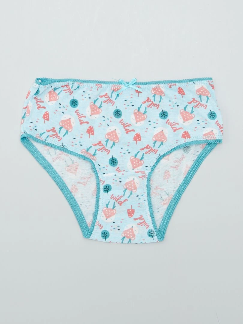 Lot de culottes en coton   5 pièces   Vert