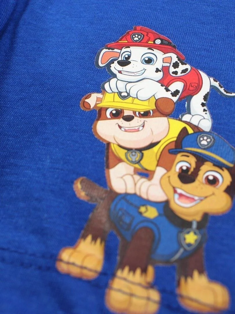 Paw Patrol   Ensemble T shirt short garçon Imprimé La Pat' Patrouille   Bleu marine