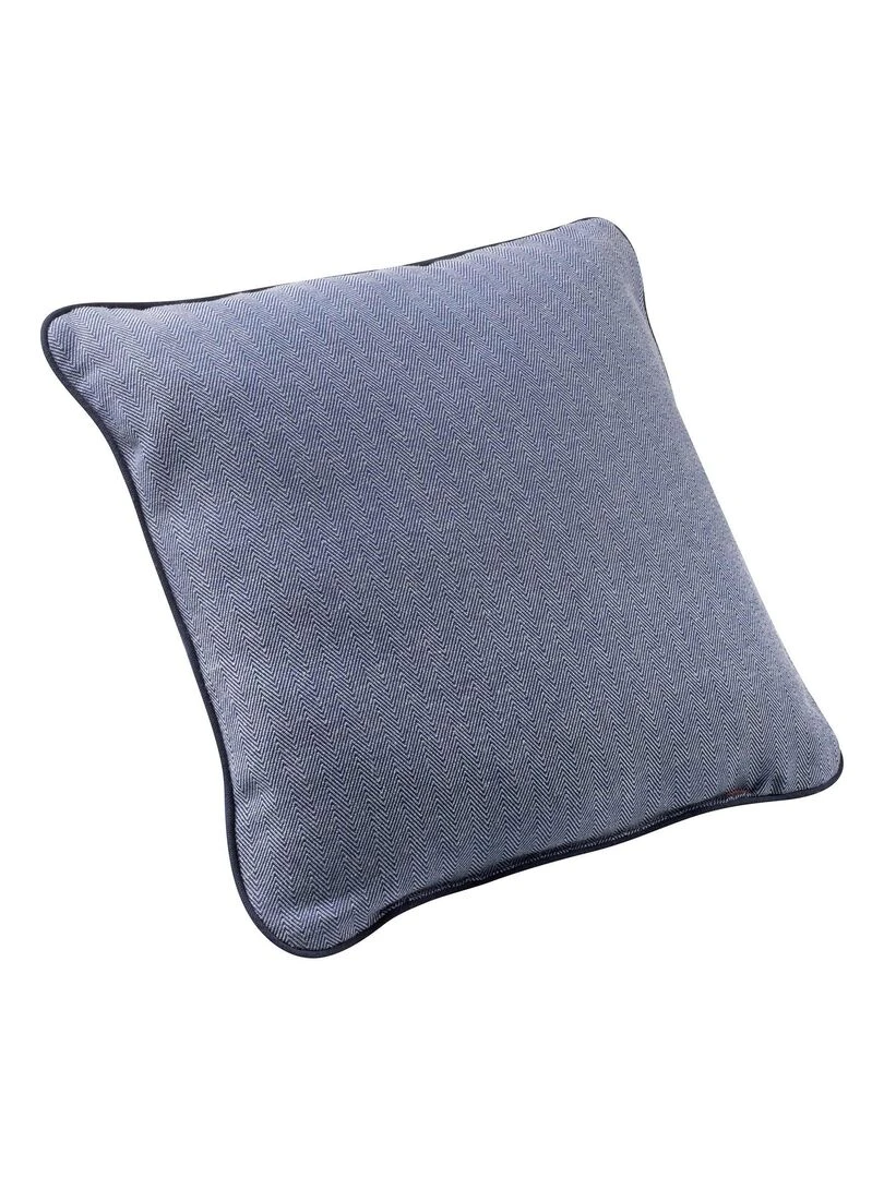 Coussin d'ameublement à chevrons Bleu