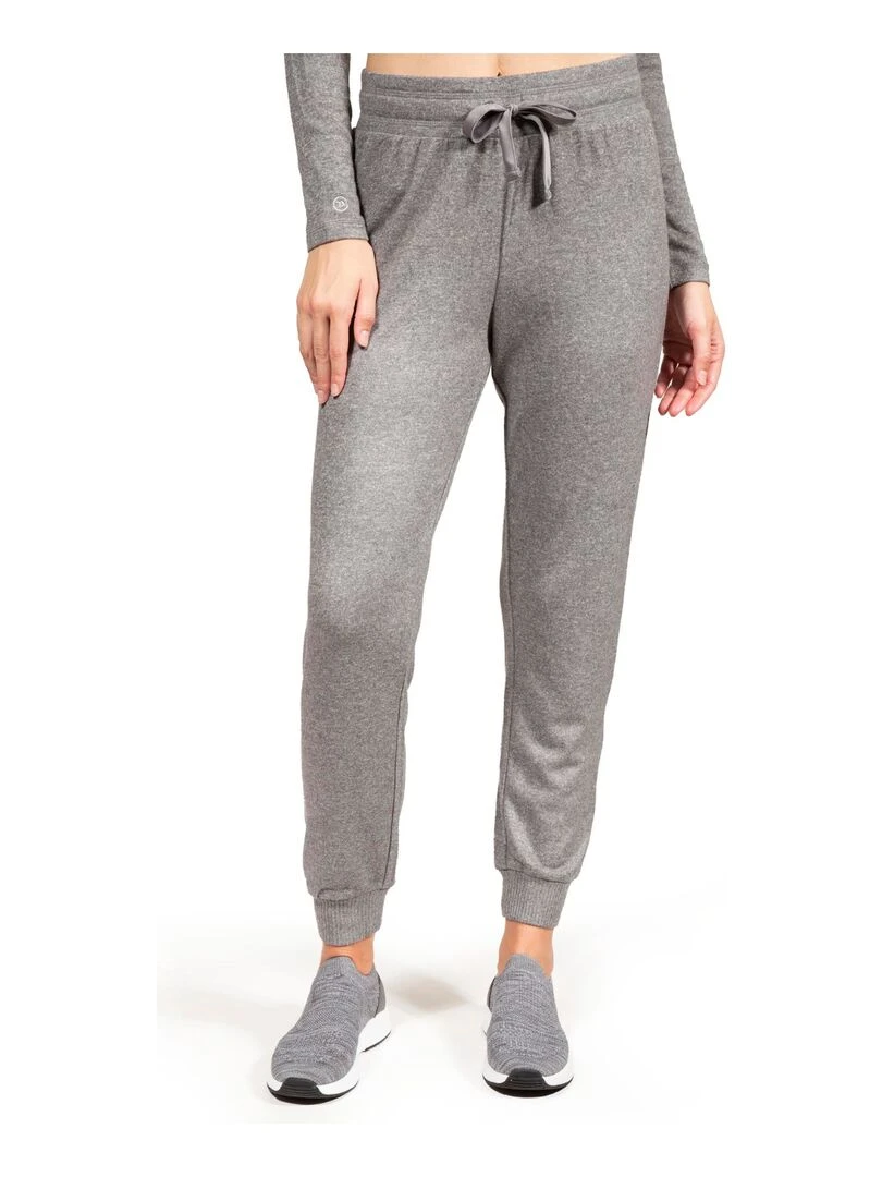 Pantalon jogger Femme Gris chiné Gris