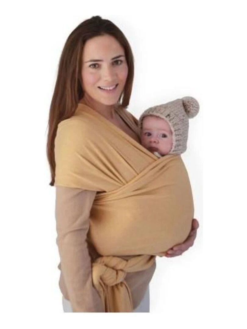 Echarpe de portage bébé Mushie jaune Mushie Jaune moutarde
