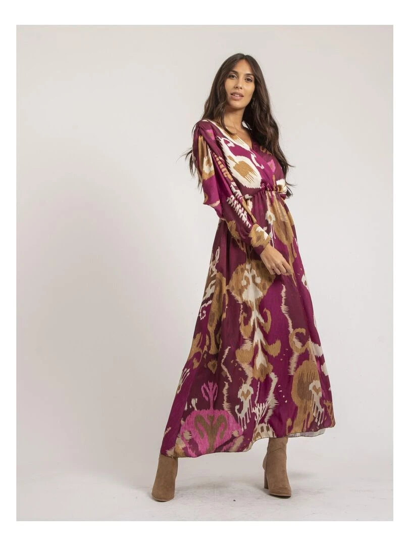 Robe longue motifs IVECA Violet