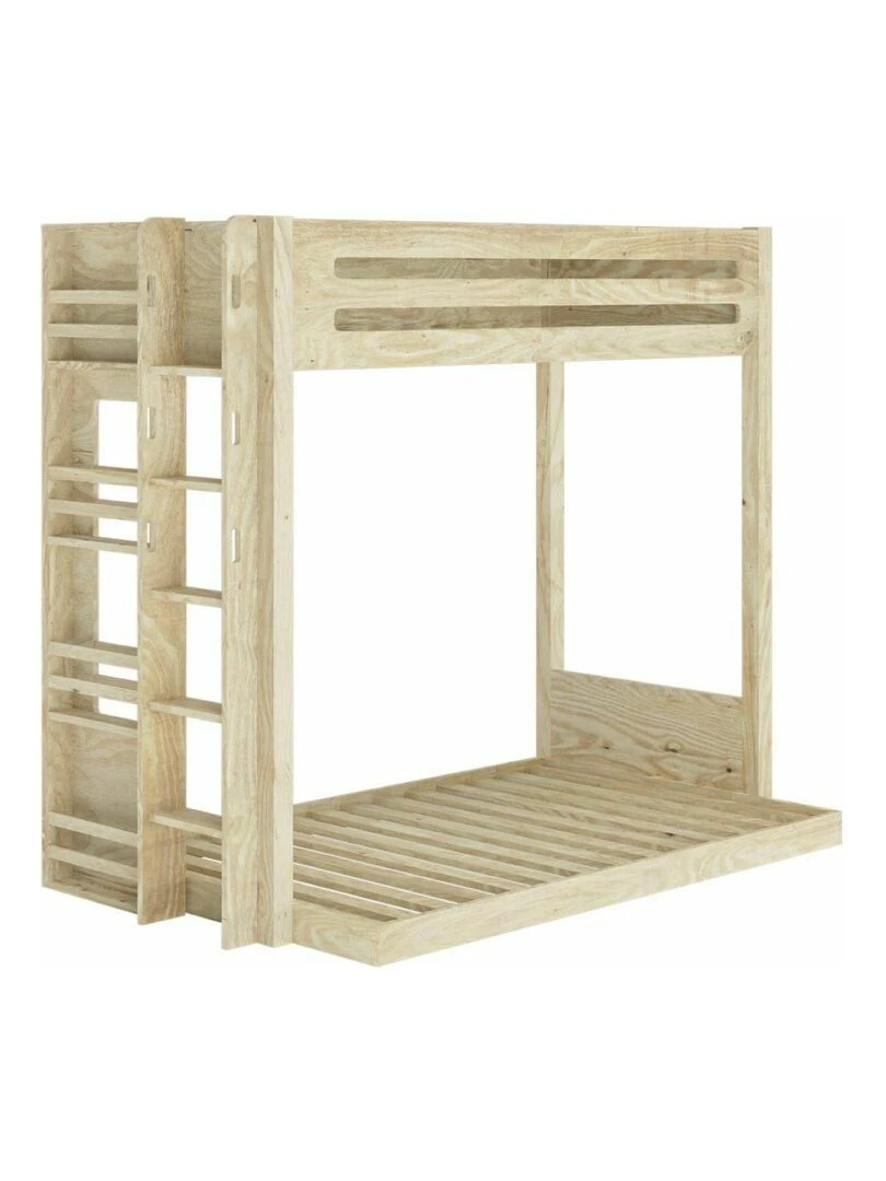 Lit superposé 3 places Montessori Isa AKITEN RETAIL Marron