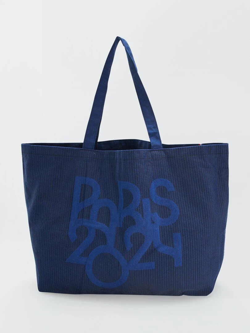 Grand tote bag Paris 2024 Bleu marine