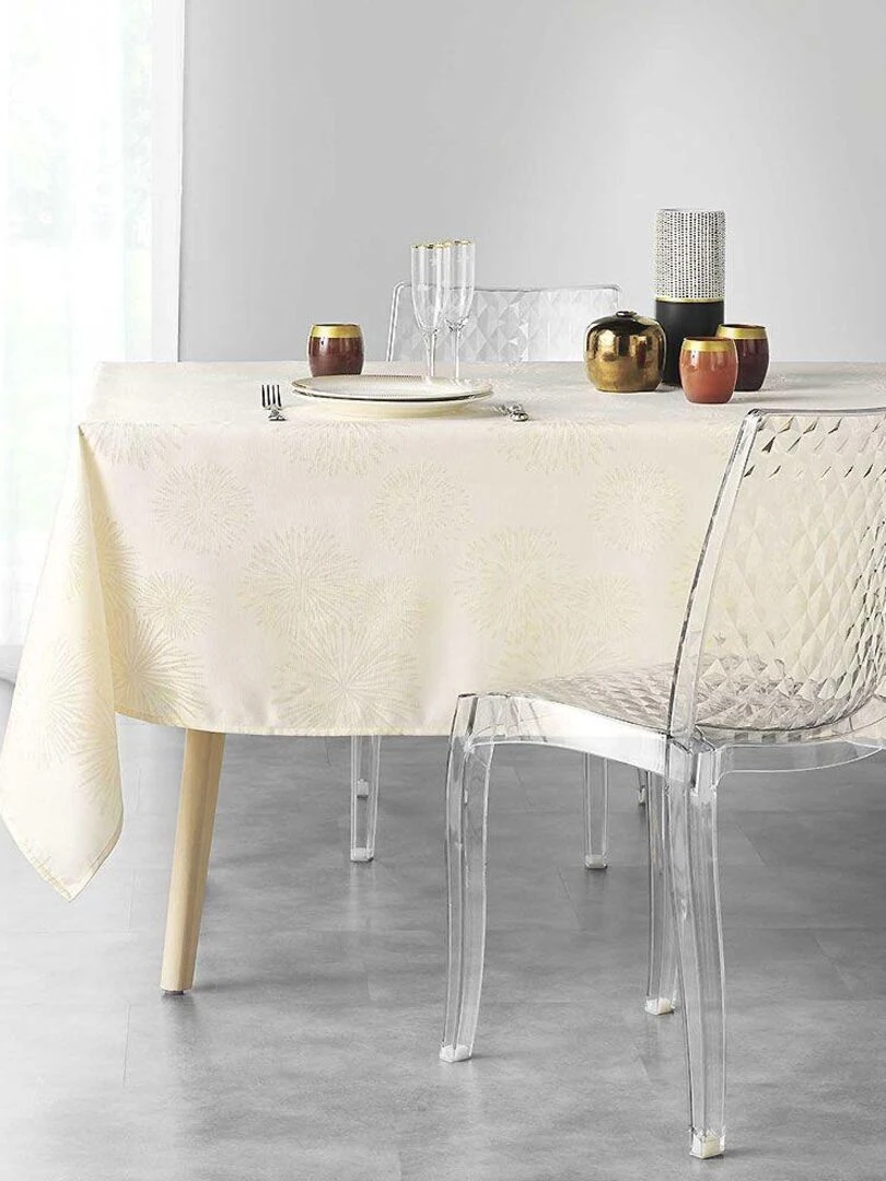 Nappe rectangulaire Artifice   Beige sable