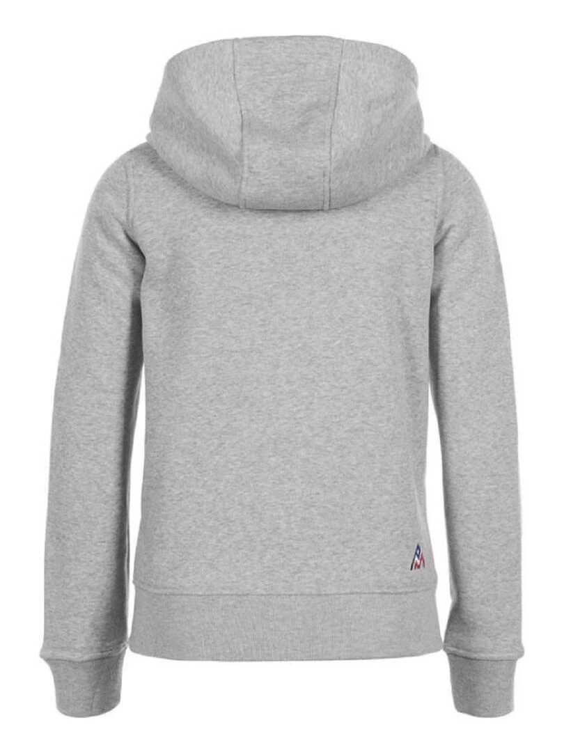 Sweat molleton zippé à capuche femme APILOT Gris