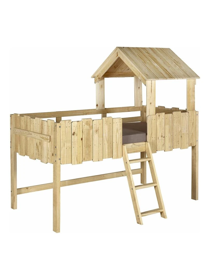Lit cabane Donnie AKITEN RETAIL Marron